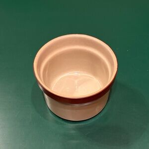 Denby Stoneware England Cream and Brown Crock